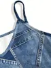 Moda Feminina Transfronteiriça Verão e Outono 2026 Site Independente Amazon Vestido de Alça com Estampa Jeans Imitação Tendência Atacado