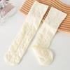 Calcetines finos de verano para mujer, con relieve tridimensional, con flores grandes, para el uniforme académico JK, de terciopelo
