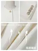 Atuendo de Negocios Traje para Mujer Traje Blanco Elegante Moda Clásico Médico Belleza Ropa de Trabajo Recepción Salón de Belleza Ropa de Trabajo Primavera y Otoño
