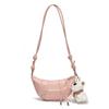 Bolsa Pequena de Meia-Lua Simples e Estilosa para Primavera e Verão para Mulheres 2025 Moda Nova Bolsa de Ombro Único Formato Dumpling Popular Bolsa Transversal para o Dia a Dia