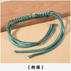 Látigo de Cola Larga con Cuentas de Jade Hebilla de Placa Hecha a Mano Hebilla de Suegra de la Dinastía Han China Botón Chinoiserie Hebilla de Cheongsam Accesorios de Hebilla