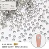 Decoraciones para Uñas 1440 Piezas Imitación Corte Huazi Rhinestones Transparentes de Fondo Plano de Alta Calidad Rhinestones Checos Austriacos Super Brillantes Accesorios para Uñas