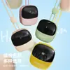 Ventilador Pequeño Casual de Cuello Colgante Recargable por USB con Pantalla Ventilador Pequeño Compacto Portátil Ventilador Eléctrico de Cuello Colgante