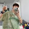 Camiseta masculina de manga curta com estampa tie-dye, tendência de verão, super estilosa, solta, simples, combinando, meia manga, casual