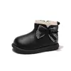 Botas de Encaje Dulces de Cuero para Niñas 2026 Otoño/Invierno Nuevo Estilo Niña Pequeña Elegante Moño Lindas Botas Cortas Botas Martin