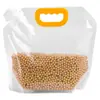 Sacos de Armazenamento Selados para Grãos e Cereais, à Prova de Umidade e Insetos, Sacos de Embalagem de Armazenamento Doméstico de Grau Alimentício, Sacos Transparentes Portáteis com Dosador