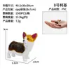 Pantalla de la Consola Central Decoración Figura Mini Lindo Corgi Acuario PVC Alivio del Estrés Adorable Mascota Montado en Coche Adorno de Celebridad de Internet