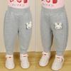 Pantalones Casuales de Algodón con Forro Polar para Niñas, Moda de Invierno Moderna y Elegante, Ropa Exterior Versátil Nueva 2025 para Bebés Niñas, Pantalones Largos Cálidos de Moda