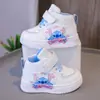 Zapatillas para Niñas 2026 Primavera y Otoño Nuevos Estilo de Dibujos Animados Lindos Zapatos para Niños Pequeños Suela Suave Versátiles Zapatos Blancos para Niños