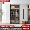 Muebles para Toda la Casa Armario Tocador Armario Empotrado Integrado Puerta de Cristal para Dormitorio Gabinete de Almacenamiento Simple Moderno Área de Beijing