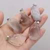 Pendente irregular de pedra natural requintado transfronteiriço acessórios para joias DIY brincos feitos à mão confecção de colares atacado