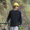 Camiseta de Manga Larga Absorción de Humedad Secado Rápido para Exteriores Woodpecker Mountain Hombre Primavera 2025 Nueva Camiseta Interior con Cordón en el Dobladillo