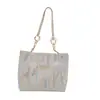 Nova bolsa de ombro casual estilo chinês, nova bolsa de lona 2024, bolsa versátil e vintage para o dia a dia, bolsa tote de grande capacidade para mulheres