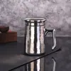 Copo Térmico de Titânio Puro de Alta Qualidade com Separação de Chá e Água, Copo para Infusão de Chá, Copo de Água, Copo para Escritório com Alça, Copo de Titânio Puro de Camada Dupla