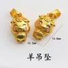 Cor Duradoura Ouro Areia Vietnamita Esmalte de Alto Brilho Pingente dos Doze Signos Acessórios para Colar Pulseira DIY Feitos à Mão