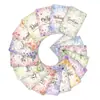 18 Tarjetas de Lenguaje de las Flores, Ilustraciones de Acuarela Pintadas a Mano de Ensueño, Tarjetas Florales, Etiquetas de Regalo, Tarjetas de Significado, Shein