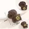 Cuentas Sueltas de Madera de Agarwood Natural Metálico con Cuentas, Cuentas Espaciadoras para Pulseras Hechas a Mano, Cuentas de Barril, Accesorios para Colgantes, Accesorios, Materiales para Joyería