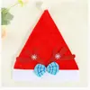 Decorações de Natal Personalizadas Papai Noel Chapéu de Natal Vermelho Luminoso Chapéu de Natal para Adultos e Crianças