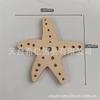 Animales Marinos Caricatura Virutas de Madera Entorno de Madera Ecológico Guardería Oceánica Virutas de Madera para Colorear Hecho a Mano DIY Creación Ambiental Estrella de Mar