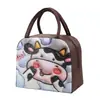 Bolsa de aislamiento térmico con dibujos animados en 3D, bolsa de aislamiento térmico portátil para niños, bolsa de almuerzo de tela Oxford, linda bolsa de almuerzo, bolsa de almuerzo para estudiantes