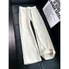 Nuevos Pantalones Casuales Americanos de Diseño con Cordón Rayados de Pierna Ancha para Hombres y Mujeres Primavera/Otoño Holgados de Sensación Relajada Pantalones Largos Estilo Masculino