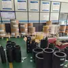 Fornecer tubo moldado de PTFE reforçado com fibra de carbono, tubo moldado de PTFE preto, tubo preto de PTFE