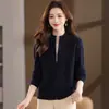 Abrigo-suéter con cremallera para mujer de otoño e invierno, nuevo cárdigan de punto casual de moda 2026 para mujer