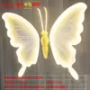 Luzes Dinâmicas de Borboleta LED, Luzes Impermeáveis para Exterior em Formato de Inseto Biônico para Ambiente, Passeios Noturnos, Turismo Cultural e Decoração de Paisagem de Parques