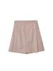 EVERTRUE 2024 Verão Meio A Feminino Novo Estilo Coreano Cintura Alta Algodão Linho Solto Culottes Curtos 13778