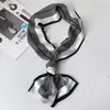 Bufanda fina de verano para celebridades de internet, protección solar, moda estilo coreano estilo ins bufanda estilo occidental bai combinación cinta protectora para el cuello