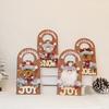 Comercio Exterior Europa Muñeca de Navidad Colgante de Placa de Madera Decoraciones Colgantes para Puerta Papá Noel Muñeco de Nieve Alce Árbol de Navidad Piezas Colgantes