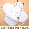Infant Cotton Skin-Friendly Swaddle Washable All-Season Hooded Super Soft Baby Sleeping Bag For Childbirth Sweat-Absorbent Wrap-Around Style