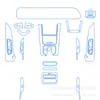 Aplicable a Película Interior para Chery Fengyun T10, Pantalla de Control Central, Palanca de Cambios, Anti-Rayones, HD TPU, Transparente Hidratado, Película Protectora
