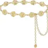 Cadena de cintura de metal de estilo étnico bohemio de alta costura para mujer, cinturón versátil de moda vintage para vestido y camisa