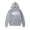 2023 popular marca de moda transfronteiriça Corteiz Devil Island com estampa capuz High Street Moletom masculino estiloso