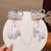 Acessório de Cabelo Corrente de Testa Estilo Chinês para Fotografia de Traje Tradicional, Corrente de Sobrancelha para Meninas, Grampo de Cabelo com Franja, Ornamento de Cabelo Tradicional Estilo Chinês