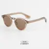 Gafas de Sol Estilo Nuevo Cx2221, Marca Grande Color Liso, Nuevo Estilo Coreano Montura Redonda, Gafas de Moda Polarizadas Retro, Protección Solar