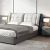 Cabecero Tapizado 2026 Nuevo Simple Moderno Independiente Tatami Tela Técnica Respaldo de Cama de Madera Maciza Se Vende por Separado