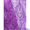Poliéster Total Listrado Moda Renda Lantejoula Bordado Escolha Multicolorida Banquete Vestido de Noite Roupa Saia Tecido de Malha Vestido de Casamento