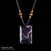 Colgante de cristal natural, colgante amuleto de obsidiana, regalo para parejas, joyería de cristal, hecho a mano, símbolo de la paz
