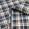 Tecido Xadrez Duas Cores Sarja 40 Fios, Tecido para Jaqueta Corta-Vento de Algodão, Tecido Tingido no Fio para Homens e Mulheres, Pronto para Uso do Fabricante