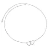 2026 Nueva Moda Elegante Sencilla Cadena de Cintura de Corazón de Metal Colgante de Metal Transfronterizo Europeo y Americano Joyería de Cintura Cadena Corporal