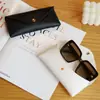 Estuche Nuevo Estilo Simple para Gafas de Sol, Bolsa Portátil Resistente a la Presión para Guardar Gafas de Sol, Estuche de Cuero Hecho a Mano para Gafas, Logo Personalizable