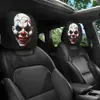 Funda de reposacabezas de coche de terror y divertida, funda de asiento a prueba de polvo, almohada de coche y funda de almohada para el cuello altamente transpirables