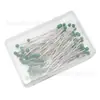 100 Peças/Caixa Alfinetes de Cabeça de Bola de Vidro 38mm, 10 Cores Agulhas de Costura para Tecido, Alfinetes Rígidos, Alfinetes de Posicionamento Passáveis a Ferro