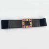 Sello de Cintura Ancha Elástico Elástico Europeo y Americano Hebilla Colorida Cintura Ajustada Adelgazante Goma Cinturón de Mujer Combinación Total Sello de Cintura de Mujer a la Moda
