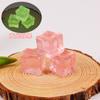Pegamento Cremoso Accesorios Acrílico Transparente Cubito de Hielo Materiales Hechos a Mano Gelatina Colorida DIY Pequeña Fragancia Cubitos de Hielo Artificiales