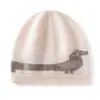 Nueva colección de otoño e invierno: Gorro de punto de cachemira con patrón jacquard y orejeras, diseño unisex, un sombrero moderno y único