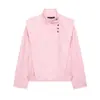 Ropa de Mujer 2026 Verano Nuevo Estilo Europeo y Americano Moda Sencilla Versátil Casual Chaqueta con Botones 2650472
