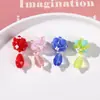 Pequeño colgante de gota de agua de cristal de fruta Joker fresco para horquilla tejida a mano DIY, accesorios para el cabello, material para pendientes, venta al por mayor